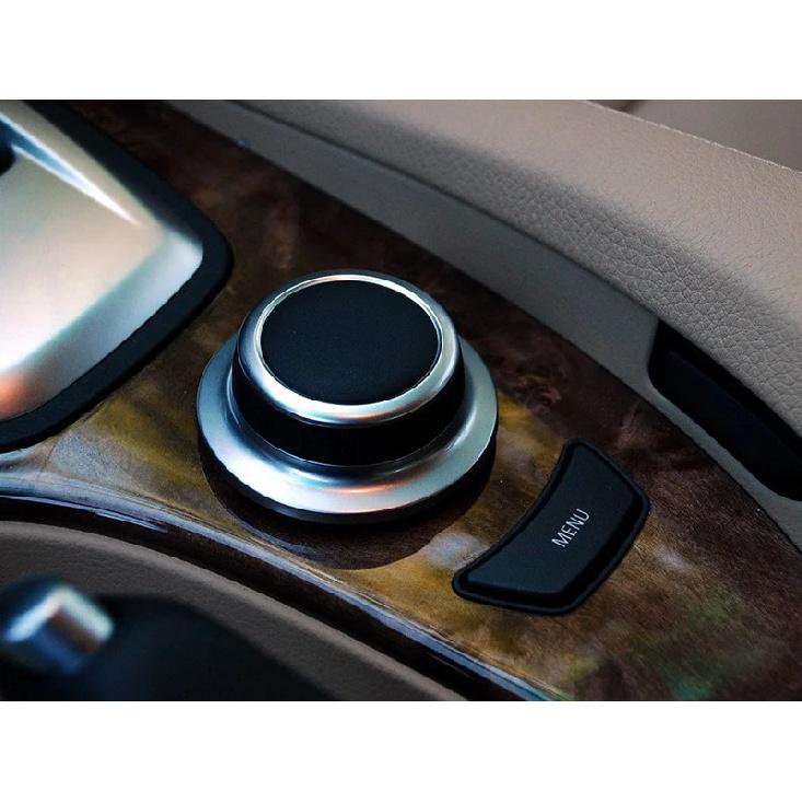 Car styling Interior multimedia control MENU button Trim Sticker cover for BMW e60 E90 3 5 series X5 X6 E70 E71 auto Accessories