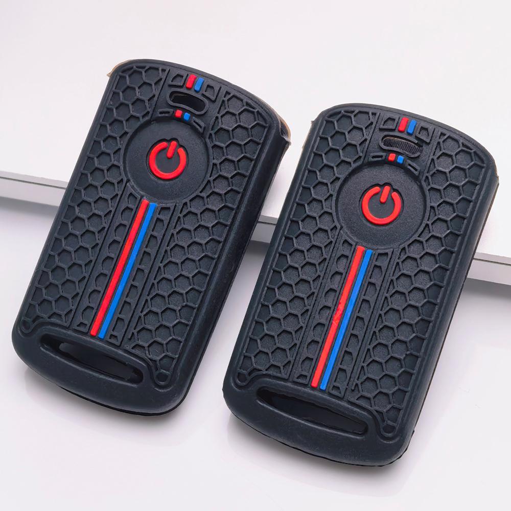 Silicone Motorcycle Key Cover for Honda Fit PCX Forza SH150 SH300 XADV Vario Scoopy Yamaha Nmax Xmax Aerox Filano Lexi Fazzio Freego TMAX Key Fob Case