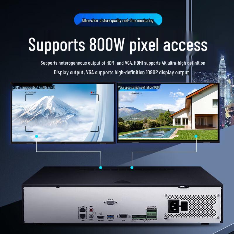 Hikvision DS-8816N-R8 16-Channel 8-Bay 4K NVR CN plug (adapter included)