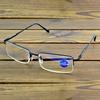 Clara Vida Titanium Alloy Half Rim Metal Reading Glasses +1 +1.5 +2 +2.5 +3 +3.5 +4