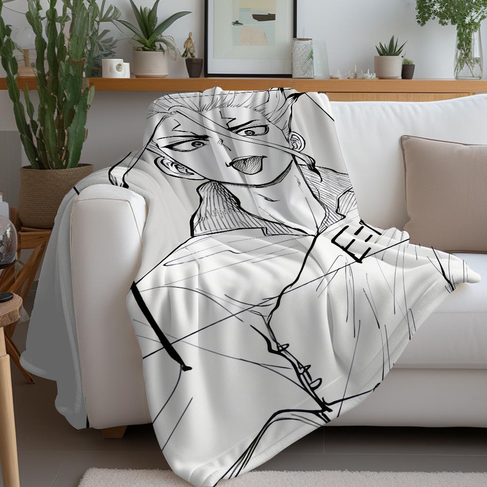 Anime D-Dr.S-STONE Blanket Design Lightweight For Dorms, Naps, Living Room, Office,Sofa,All-Season