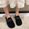 Fashion Woman Flats Suede Elegant Party Black Single Slip-on Quick Delivery 2025 Summer Shoe Lastest Y2k Wholesale Young Shoes for Women