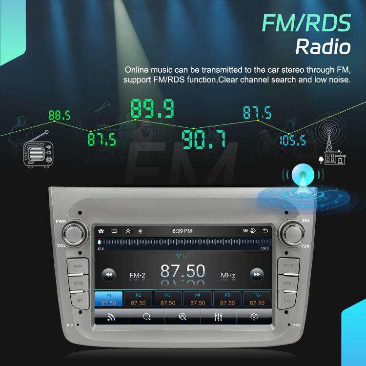 Для Alfa Romeo MITO 2008-2016 7-дюймовый горизонтальный экран Android 15 Carplay Машина с интегрированным центральным управлением