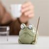 Причудливая Керамическая Скульптура Лягушек, Аромалампы, Животный Дизайн, Маленький Держатель для Благовоний для Релаксации X3UC