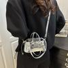 Fashionable Leather Textured Small Shoulder Bag With Inner Phone Pocket