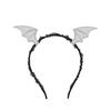 Adults Devil Costumes Set Accessories Devil Bat Headband Flower Lace Choker for Role Play Halloween Cosplay Party Props