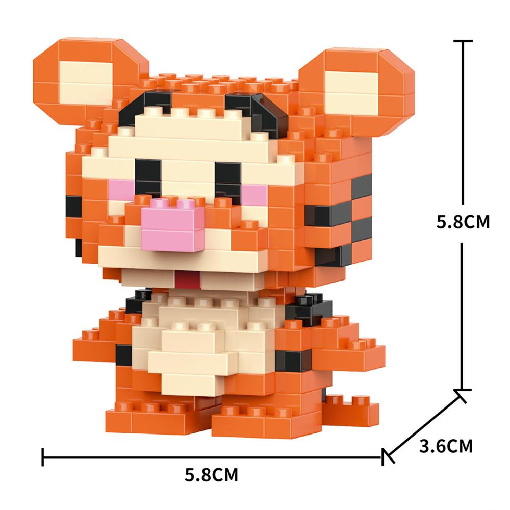 Cartoon Anime Blocks Kuromi My Melody Cinnamoroll Mouse Building Blocks Doll Toy Kids Birthday Gift