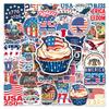 50 шт. США 250-летие Водонепроницаемые DIY Наклейки - Декоративный Набор ко Дню Независимости