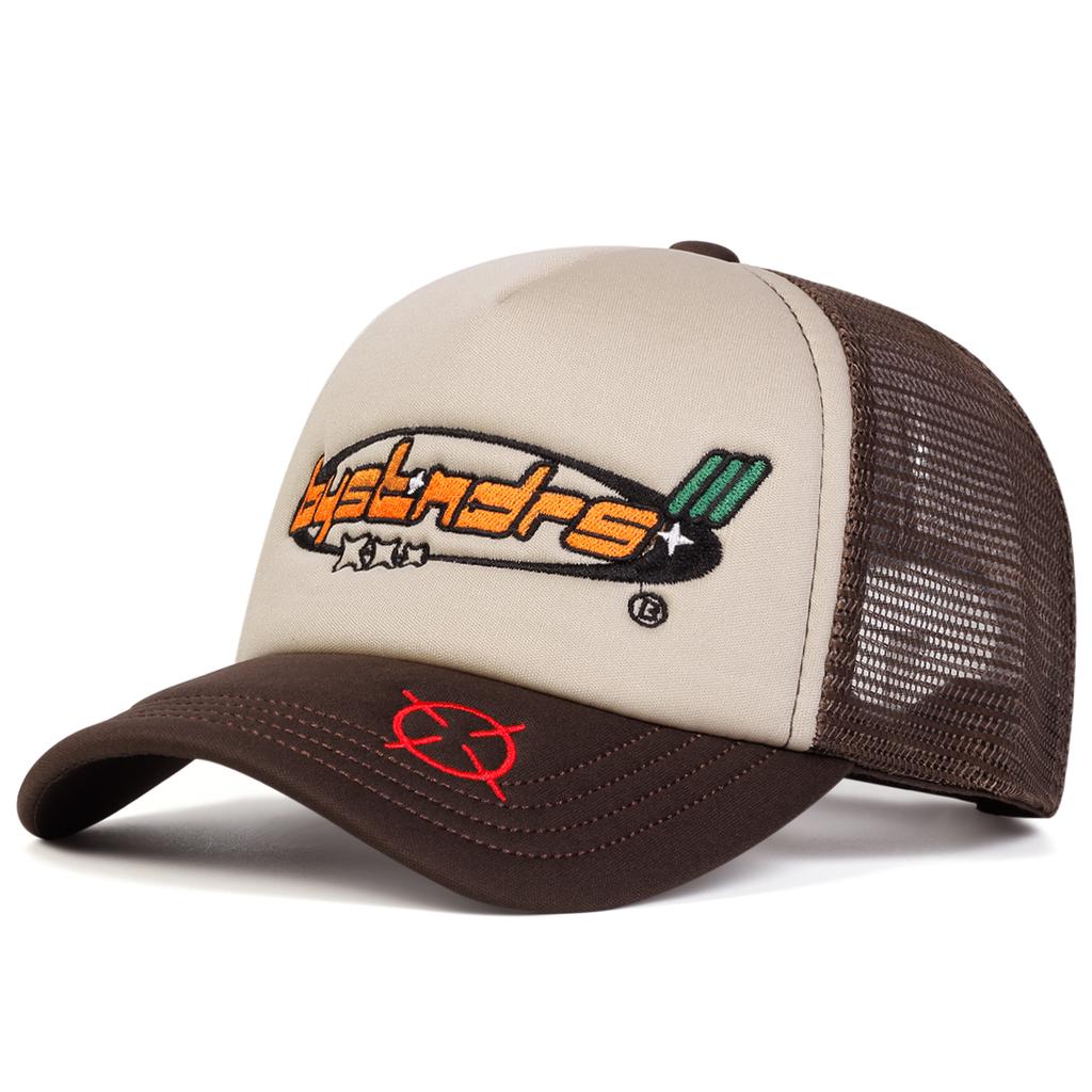 Женская бейсболка Bystndrs с вышивкой в виде мишени и букв, сетчатая шляпа, уличная регулируемая шляпа от солнца, повседневная шляпа, весна, осень, путешествия, туризм, пляжный отдых