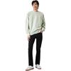 Levis SS22 Логотип вышитый однотонный круглый вырез хлопковый длинный рукав толстовка мужская толстовка светло-зеленый A0717-0025