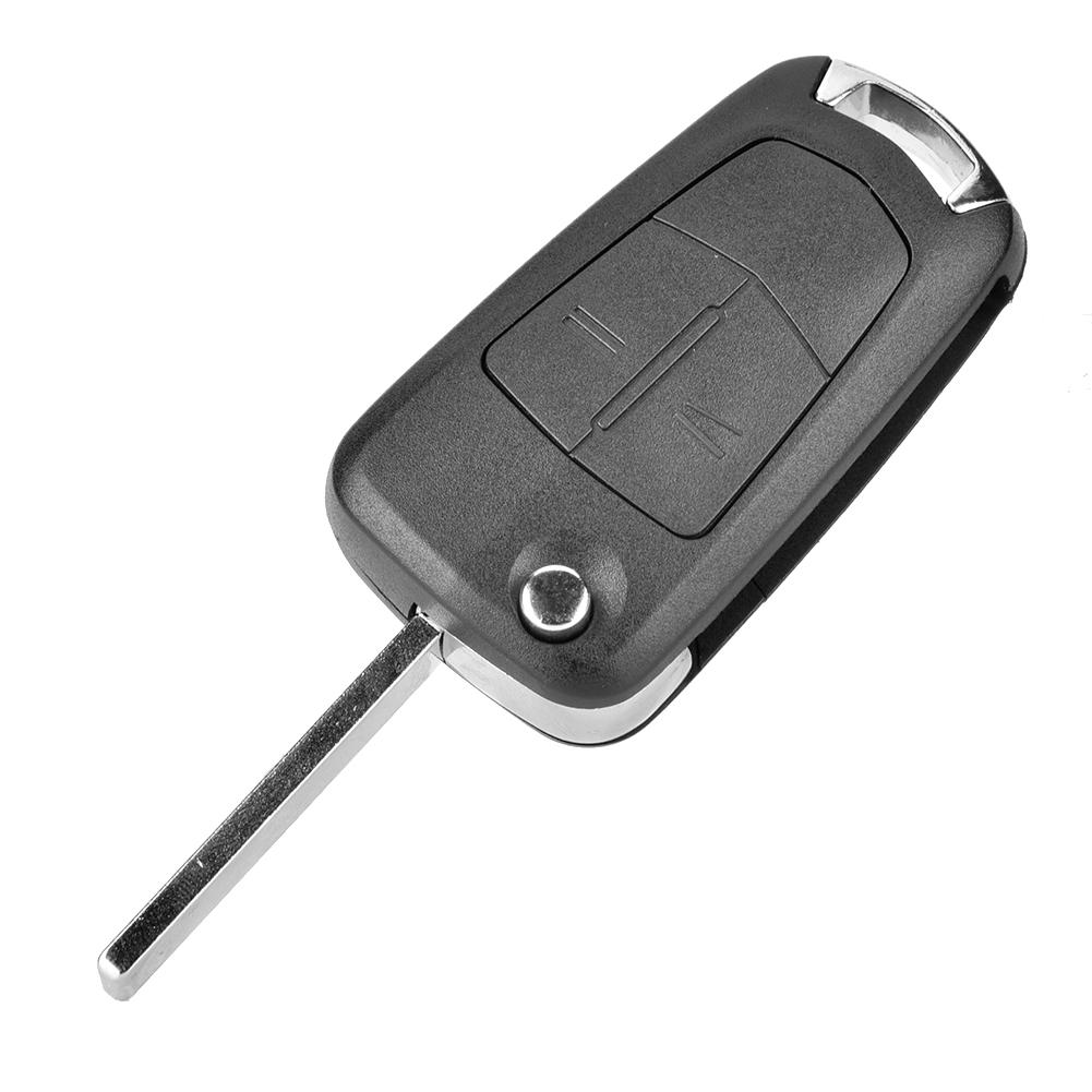Складной корпус ключа автомобиля с 2 кнопками, аксессуар подходит для Vauxhall Opel Astra H