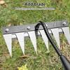 Garden Weeding Rake with Gloves High Hardness Ergonomic Handle Sharp Tip Design Multipurpose Hand Weeder Tool