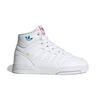 Adidas Originals Drop Step El C Leather Casual Slip-Resistant Shock Absorbing High-Top Kids Skate Shoes Kids Sneakers White HP7794