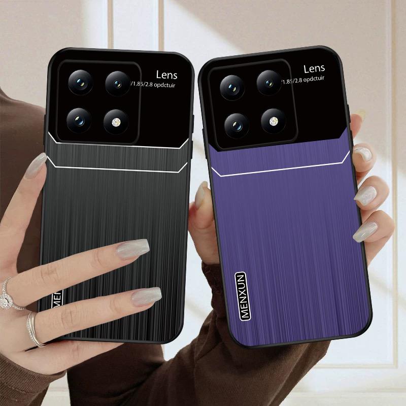 Коричневая вертикальная полоса Для Xiaomi Poco X7 M7 Pro 5G M5 X4Pro 4 M6 4G C65 C75 F6 F5 X6 5 7 X5 F7 Ultra M5S M4Pro 5G мягкий чехол для телефона