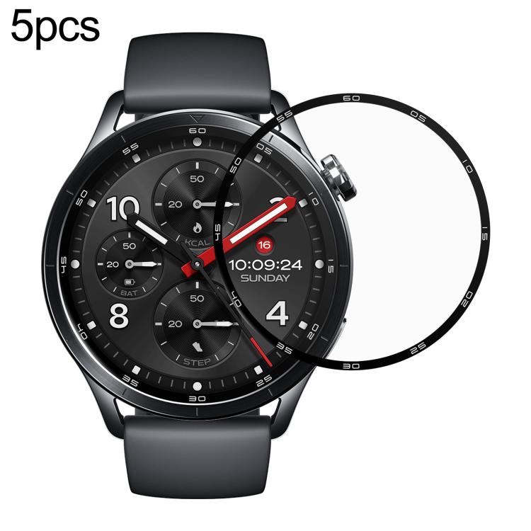 5‑Pack Curved 3D Composite Soft Screen Protector Film for Xiaomi Watch S5 46mm