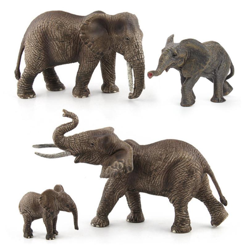 Realistic Zoo Animal Pvc Elephant Figures For Classroom Learning And Gift Giving