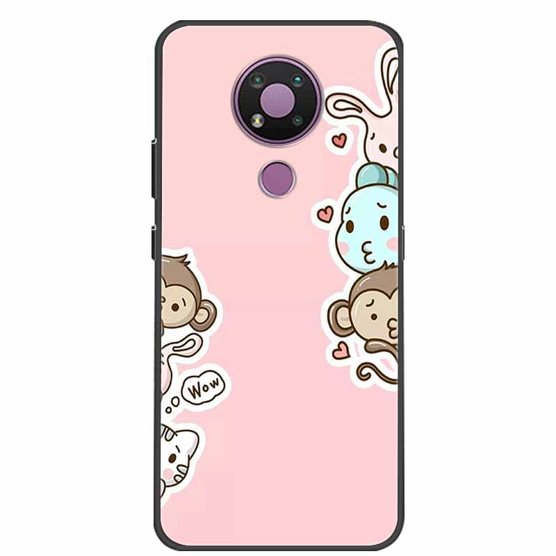 For Nokia 3.4 Case 5.4 Lovely Soft Silicone Protective TPU Bumper Back Cases For Nokia 5.4 Cover Cartoon Cute for Nokia3.4 Shell