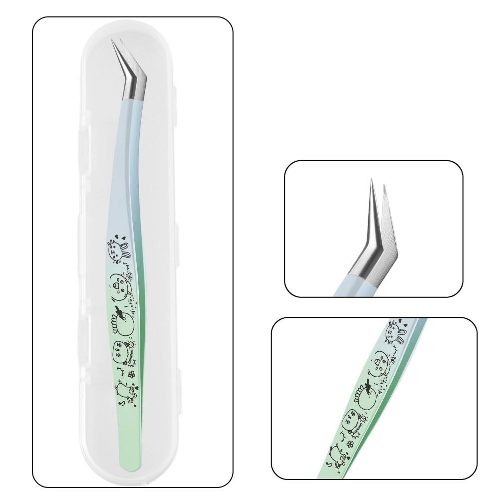 Anti-static False Eyelash Tweezers High Precision Lashes Extension Tweezer Extensions Grafting