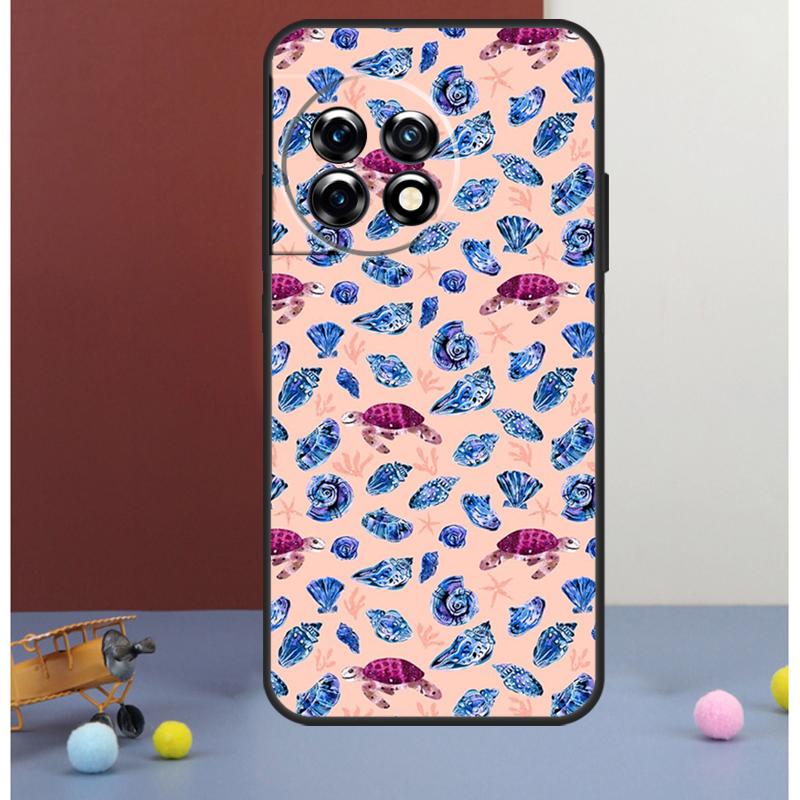 Cute Turtles Painted Cover For OnePlus 13 12 R 11 9 10 Pro 8T 9RT 10T OnePlus Nord CE 4 2 3 Lite N20 N30 Case