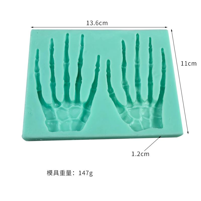 1 шт., силиконовая форма для Хэллоуина с черепом, инструменты для украшения торта из помадки, формы для шоколадных конфет, мастики