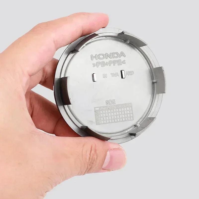 4pcs 58mm 69mm Car Wheel Center Hub Cap Rim Badge Refit Decoration Cover For Honda Civic Fit Jazz Accord HRV City Odyssey CRV