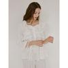 Lunaluz Women S Cotton Square Neck Long Sleeve Two Piece Pajama Angleling