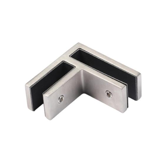 Зажим для стекла из нержавеющей стали 304, черный, для перил, с резиновыми прокладками, прочный