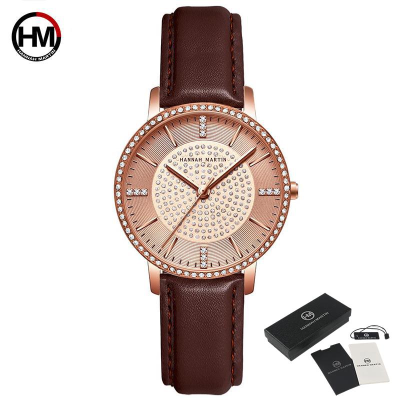 Женские кварцевые кожаные часы с бриллиантами, наручные часы со стразами, роскошные женские деловые часы Relogio Feminino