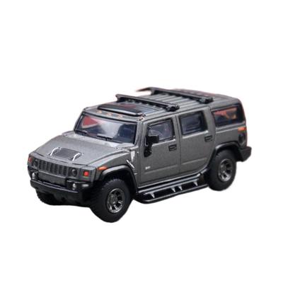 Масштаб 1/64 Модель игрушечного автомобиля внедорожника Hummer H2 JKM 1:64 Внедорожный Спорт Миниатюрный Автомобиль Свободные Колеса Литой Сплав Коллекция Подарок Дети