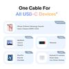 BASEUS Серия Discolor 1м Кабель для быстрой зарядки USB-C на USB-C 100 Вт Нейлоновый плетеный кабель для передачи данных
