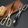 Stainless Steel Food Tong Slotted Long Handle Multifunctional Cake Bread Dessert Buffet Salad Steak Barbecue Serving Clip Clamp Kitchen Supplies