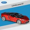 Масштаб 1/24 Welly McLaren GT, модель автомобиля из сплава, литье под давлением, металлические игрушечные автомобили, модель автомобиля, высокая имитация, коллекция, детские подарки