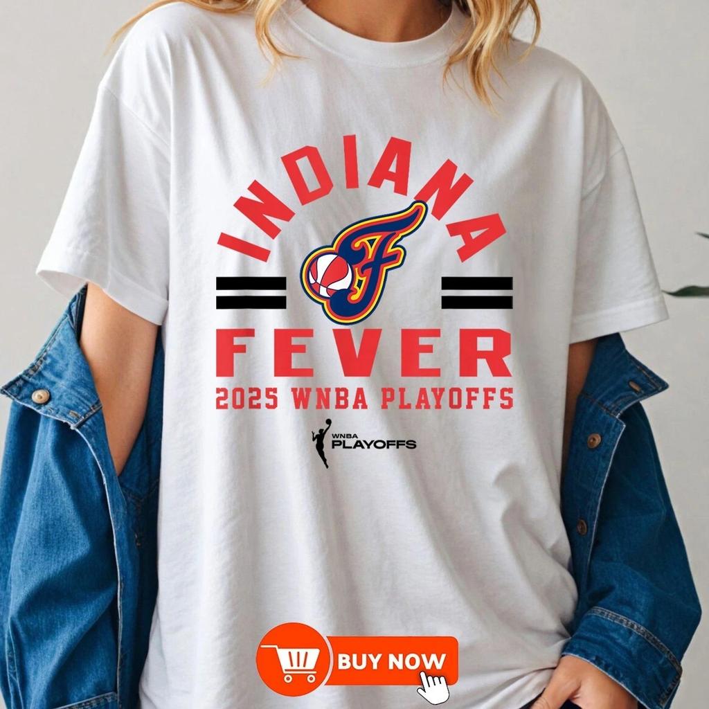 WNBA Indiana Fever 2026 Playoffs Worlds Collide TShirt Multicolor Size S-5XL