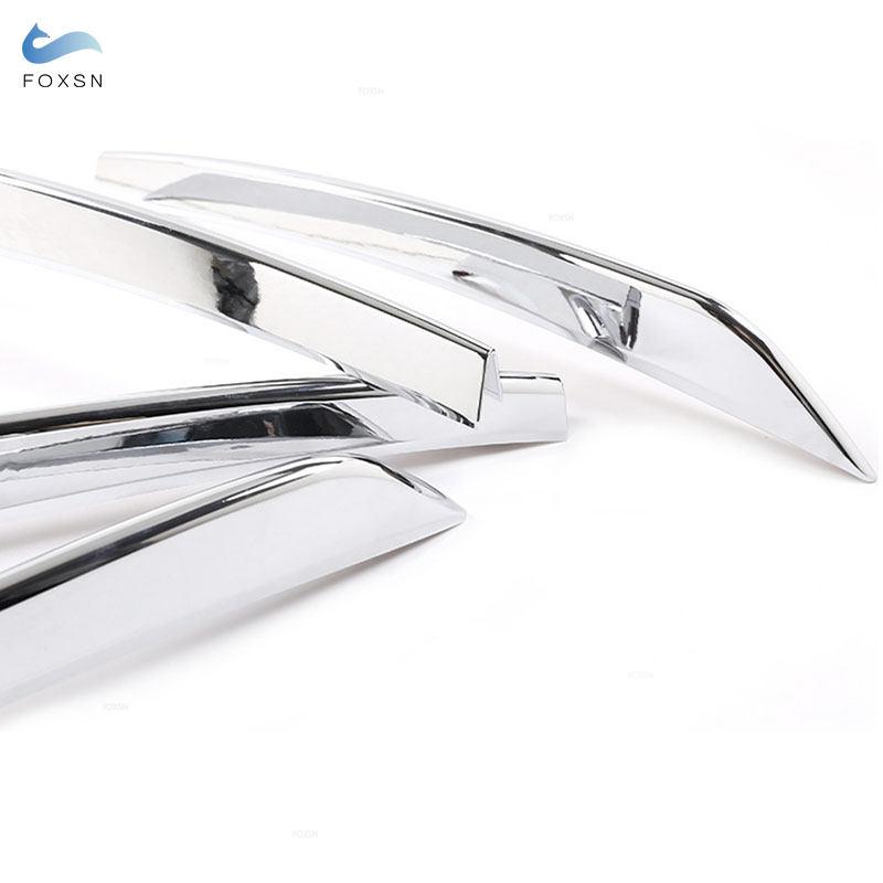 ABS Chrome Car Accessories Front Fog Light Strips Air Intake Grille Cover Trim For Mercedes Benz GLC Class
