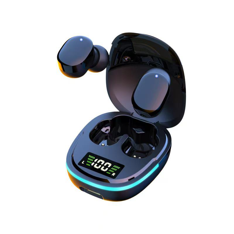 Беспроводные Bluetooth-наушники G9S для игр с цифровым дисплеем, низким энергопотреблением, низкой задержкой и цветной пульсирующей подсветкой