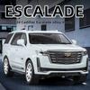 1:24 Большой Размерный Сплав Модель Cadillac Escalade Имитация Внедорожника Внедорожный Автомобиль Световые и Звуковые Эффекты Коллекция и Настольное Украшение