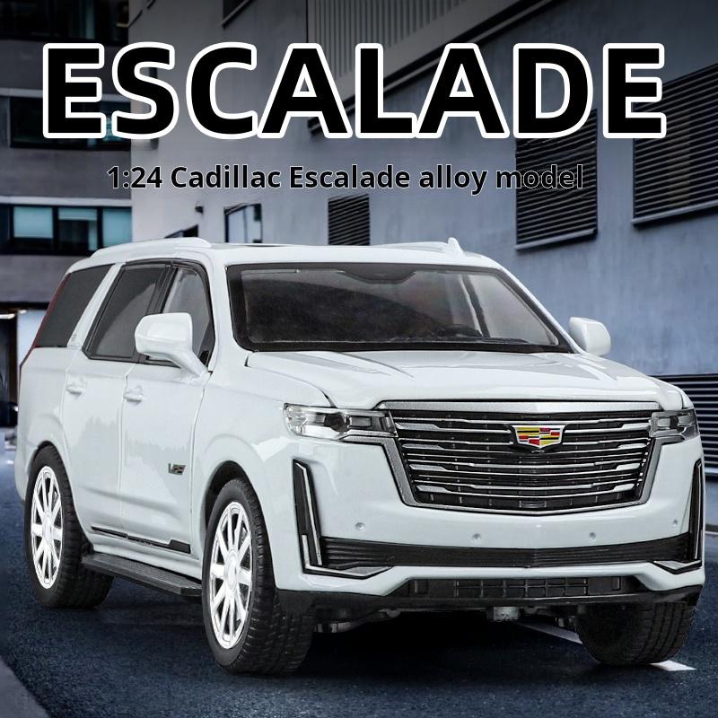 AABHV1 1:24 Большой Размерный Сплав Модель Cadillac Escalade Имитация Внедорожника Внедорожный Автомобиль Световые и Звуковые Эффекты Коллекция и Настольное Украшение