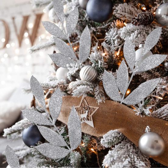 20 шт., искусственные листья, цветы, сверкающие, не требуют воды, реалистичный вид, простота в уходе, имитация листьев