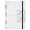 Kyokuto 2026 Starting October PBF57W26 Planner, 2025, FOBCOOP, A5, Double-Ring Binding, Monthly, White,