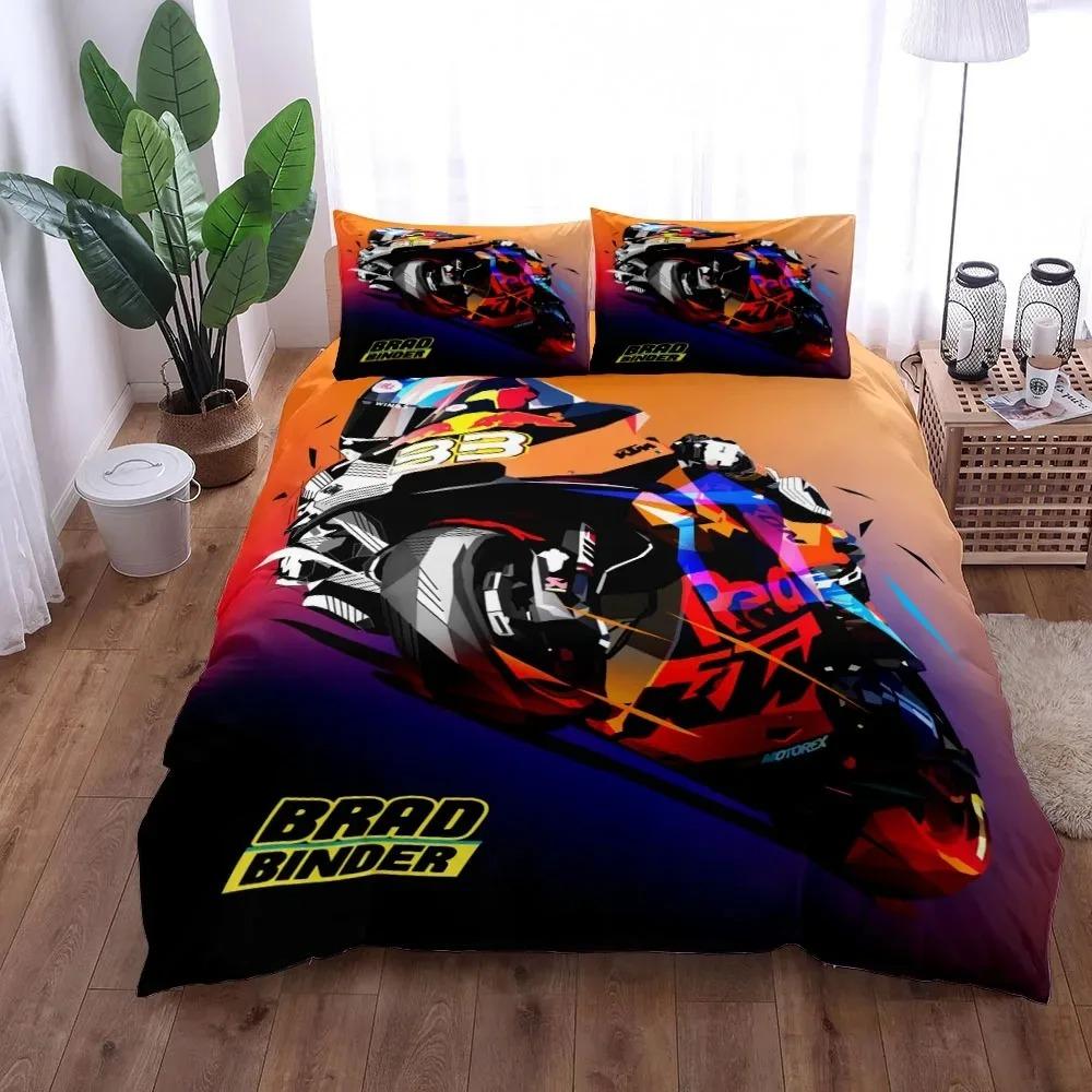 3D Printed Moto R-Rossi 46 Duvet Case Pillowcase Bedding Set Twin Full King for Kids Adults Bedroom