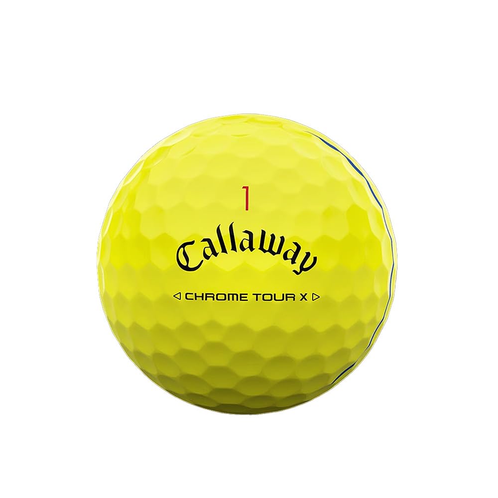 Мяч для гольфа CALLAWAY CHROME TOUR X Triple Track, желтый, 3 предмета, BL CG CHRM TOUR X YLW 24 TRPLTRK 3B PK