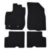 Tapis De Sol Noir Velours - J&amp;J Automotive - Dacia 2014-2017 - Sur Mesure - Antidérapant - Imperméable