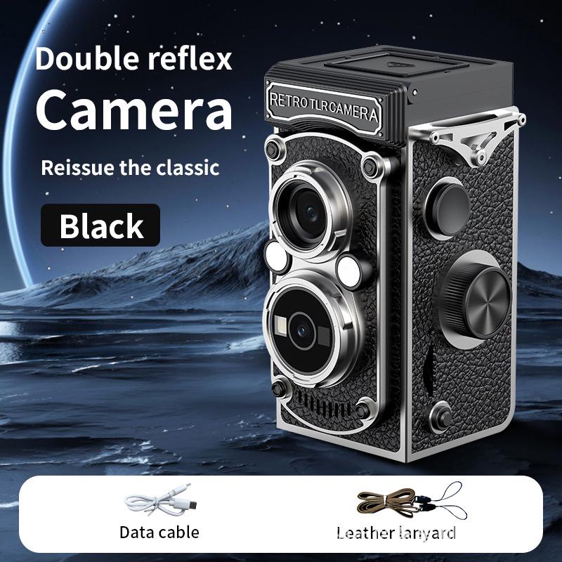 Retro Twin-Lens Mini Digital Camera HD - Portable Student Travel Pendant