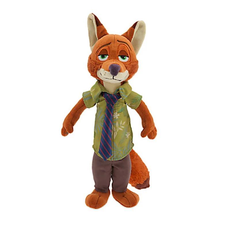 @-Cartoon Anime Movie Zootopia Plush Toy Fox Nick Wilde Rabbit Judy Hopps Doll Soft Stuffed Animals Toys Kids Xmas Gifts