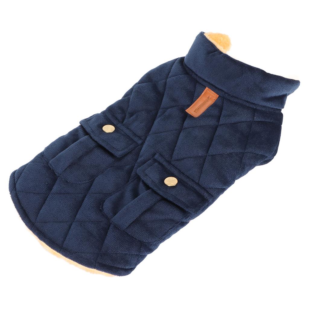 Теплая куртка для собак, модная ветрозащитная, уютная, утолщенная, удобная зимняя куртка для собак с карманом для домашних животных