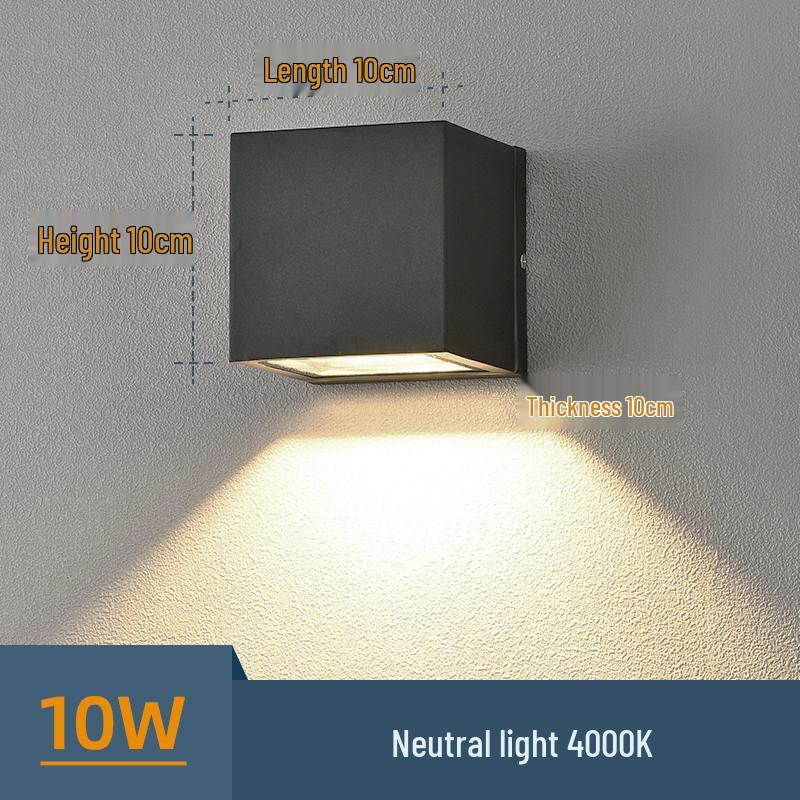 Universal Waterproof Wall Washer Light for Balcony, Courtyard, or Terrace - Exterior Up and Down Outdoor Lighting