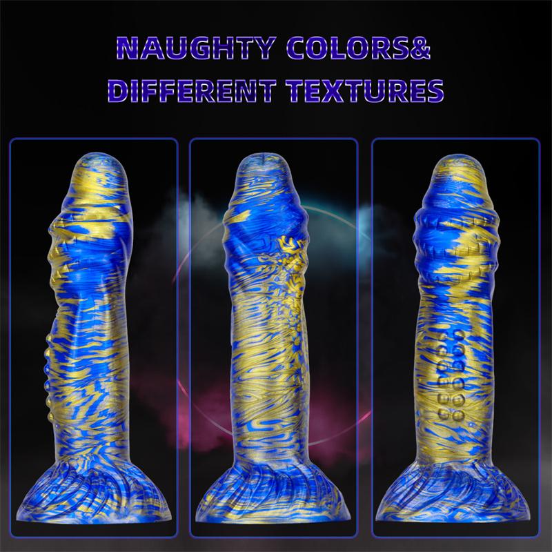 Faucet Color Liquid Silicone Anal Reamer Large Special-shaped Dragon Phallus Anal Masturbation Device Rear Court Sex Toy