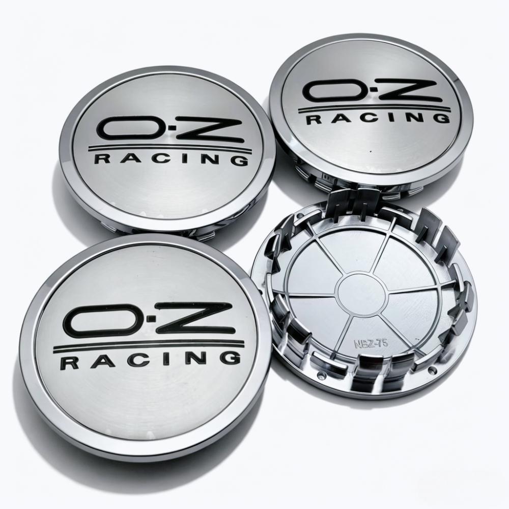 4pcs/Set 75mm / Clips 65mm OZ O.Z Racing Logo Emblem Badge Car Wheel Center Caps Wheel Hub Dust Cover Rim Hubcap Car Accessories