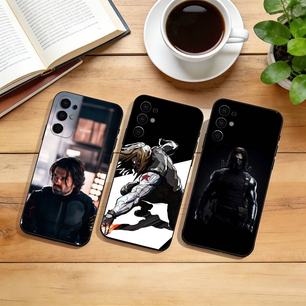 B-Bucky Barne-Winter S-Soldier Phone Case Black Silicone Soft For Samsung S25,S24,S21,S22,S23,S30,Ultra,S20,Plus,Fe,Lite