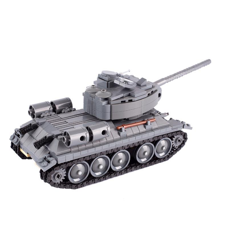 Конструктор MOC Игрушки Военный Автомобиль Транспортное Средство Танк WW2 Оружие Строительные Блоки Игрушка Немецкий Американский Солдат Бронированный Артиллерийский Грузовик Подарок Мальчикам